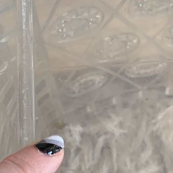 Vintage Clear Atomic Starburst Pattern
Waste Basket Trash - Picture 11 of 17